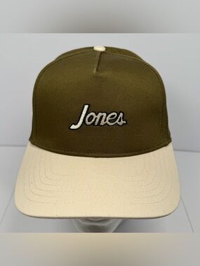 Jones Sports Co Legacy Snapback Hat Portland Oregon Burnt Olive Natural Golf Dad